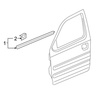 Honda OE - Front Door - Exterior Trim