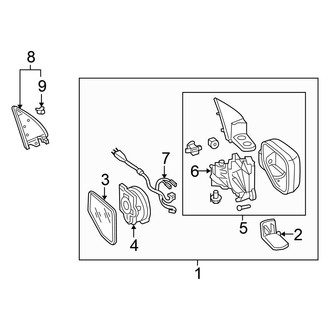 Honda OE - Front Door - Outside Mirrors
