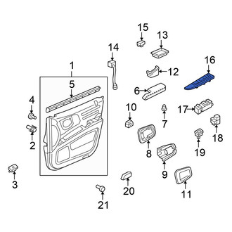 Honda OE - Front Left Door Window Switch Bezel