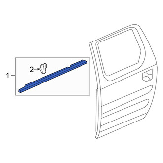 Honda OE - Rear Left Outer Door Window Belt Weatherstrip