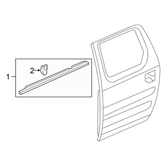 Honda OE - Rear Door - Exterior Trim