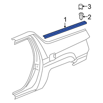 Honda OE - Rear Right Quarter Panel Reveal Molding