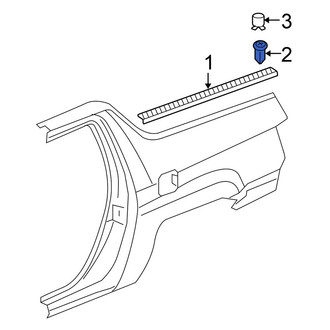 Honda OE - Quarter Panel Reveal Molding Screw