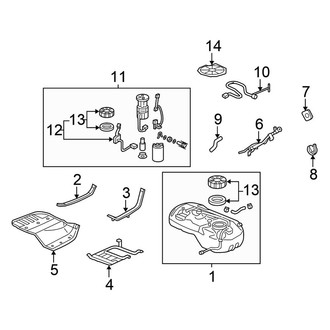 Honda OE - Fuel System Components (RT / RTL / RTS / Sport)