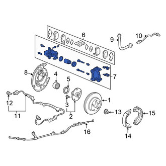 Honda OE - Front Left Disc Brake Caliper