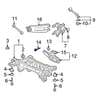 Honda OE - Lower Suspension Control Arm Bolt