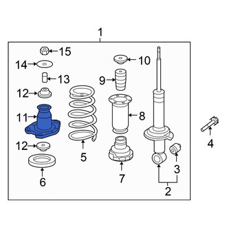 Honda OE - Front Suspension Strut Mount