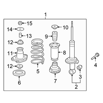 Honda OE - Rear Suspension - Struts & Components