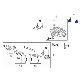 Honda OE - Left Differential Housing Insulator
