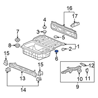 Honda OE - Rear Floor Plug