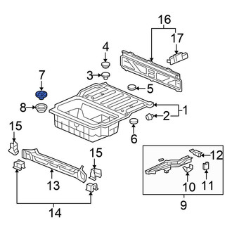 Honda OE - Rear Floor Plug
