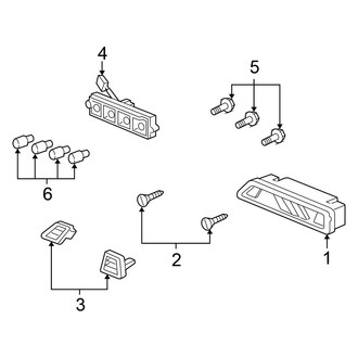 Honda OE - Rear Lamps - High Mount Lamps