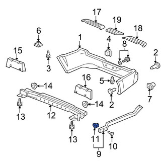 Honda OE - Rear Bumper Cover Grommet