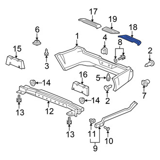 Honda OE - Rear Left Bumper Step Pad