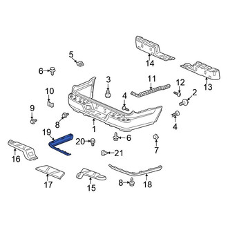 Honda OE - Rear Left Lower Spoiler