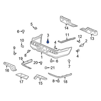 Honda OE - Radiator Support Splash Shield Screw