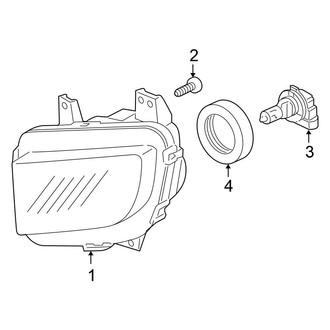 Honda OE - Front Lamps - Daytime Running Lamp Components