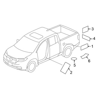 Honda OE - Information Labels - Labels
