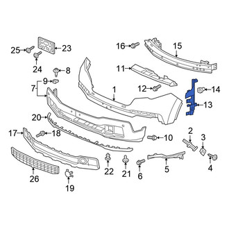 Honda OE - Front Left Radiator Support Baffle