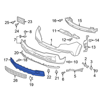 Honda OE - Front Bumper Cover Spacer Panel