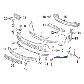 Honda OE - Front Right Lower Bumper Cover Bracket
