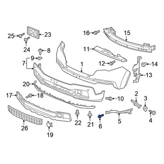 Honda OE - Rear Bumper Cover Bolt