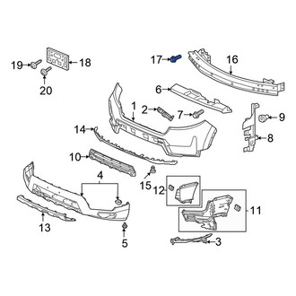Honda OE - Bumper Impact Bar Bolt