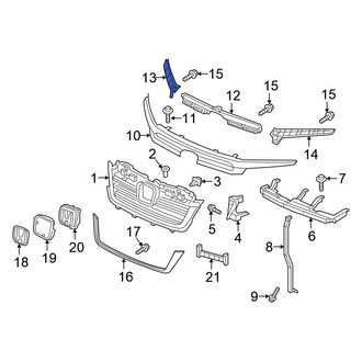 Honda OE - Right Grille Molding Bracket
