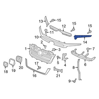Honda OE - Left Grille Molding Bracket