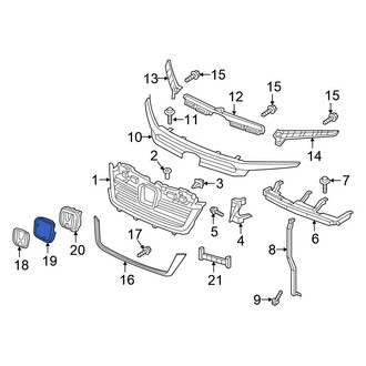 Honda OE - Front Lower Grille Molding