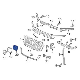 Honda OE - Center Grille Molding Bracket