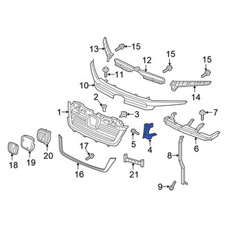 Honda OE - Left Grille Bracket