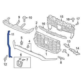 Honda OE - Front Center Grille Reinforcement