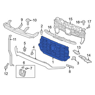 Honda OE - Front Upper Grille