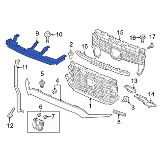 Honda OE - Front Center Bumper Cover Support Rail
