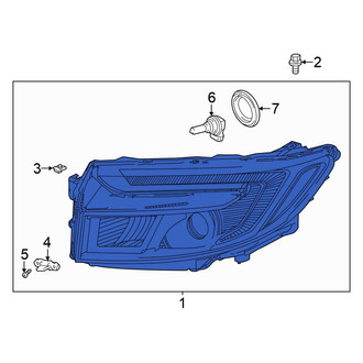 Honda OE - Front Right Headlight Assembly