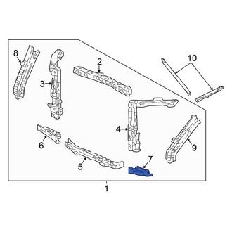 Honda OE - Front Left Radiator Support Tie Bar Extension