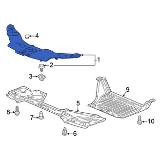 Honda OE - Front Radiator Support Access Cover