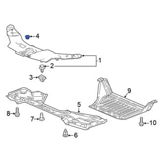 Honda OE - Radiator Support Access Cover Cap