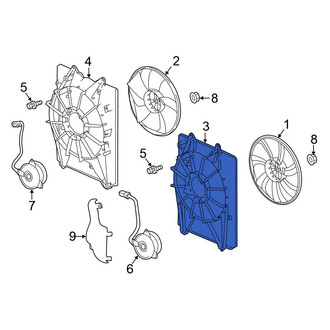 Honda OE - A/C Condenser Fan Shroud