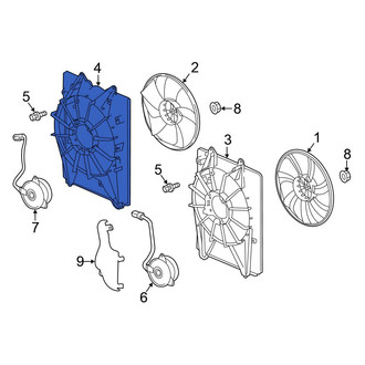 Honda OE - Front Engine Cooling Fan Shroud