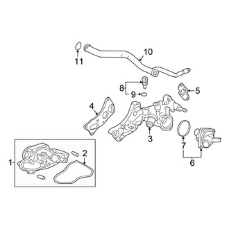 Honda OE - Cooling - Water Pump (Black Edition / RT / RTL / RTL-E / RTL-T / RTS / Sport)