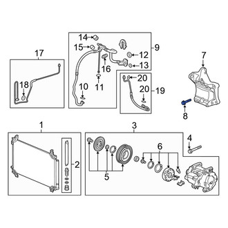 Honda OE - A/C Compressor Bolt