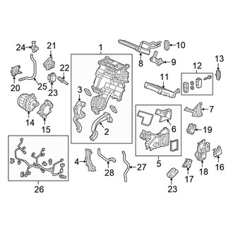 Honda OE - Air Conditioner & Heater - Evaporator & Heater Components