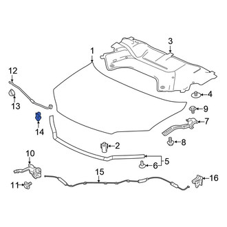 Honda OE - Hood Prop Rod Retainer