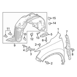 Honda OE - Fender & Components