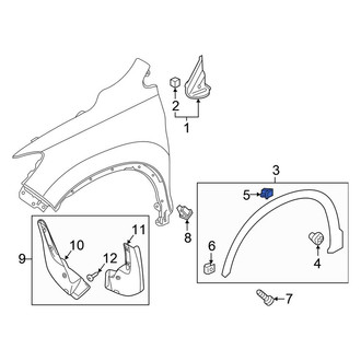 Honda OE - Wheel Arch Molding Clip