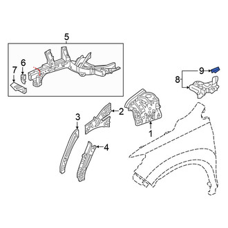Honda OE - Battery Tray Nut