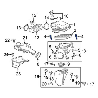 Honda OE - Air Filter Housing Bolt