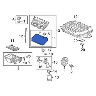 Honda OE - Right Engine Valve Cover Gasket
